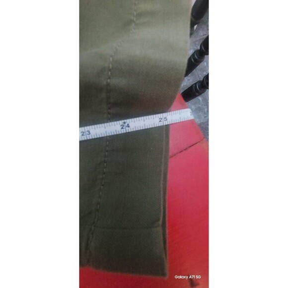 Talbots Super Soft Cargo Pants  Cropped High Rise Relaxed Fit Linen Nwot - Picture 9 of 11